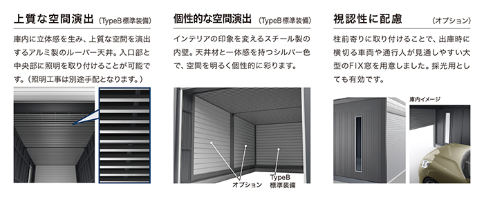 イナバデザイナーズガレージ アルシア DR-3162HPB-2 TypeB ハイルーフ