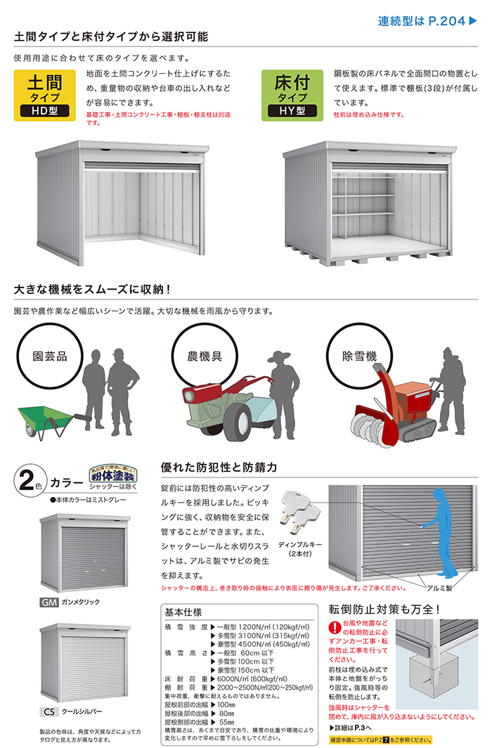 イナバ物置 ドマール シャッター物置 FF-2630HY 床付タイプ 一般型