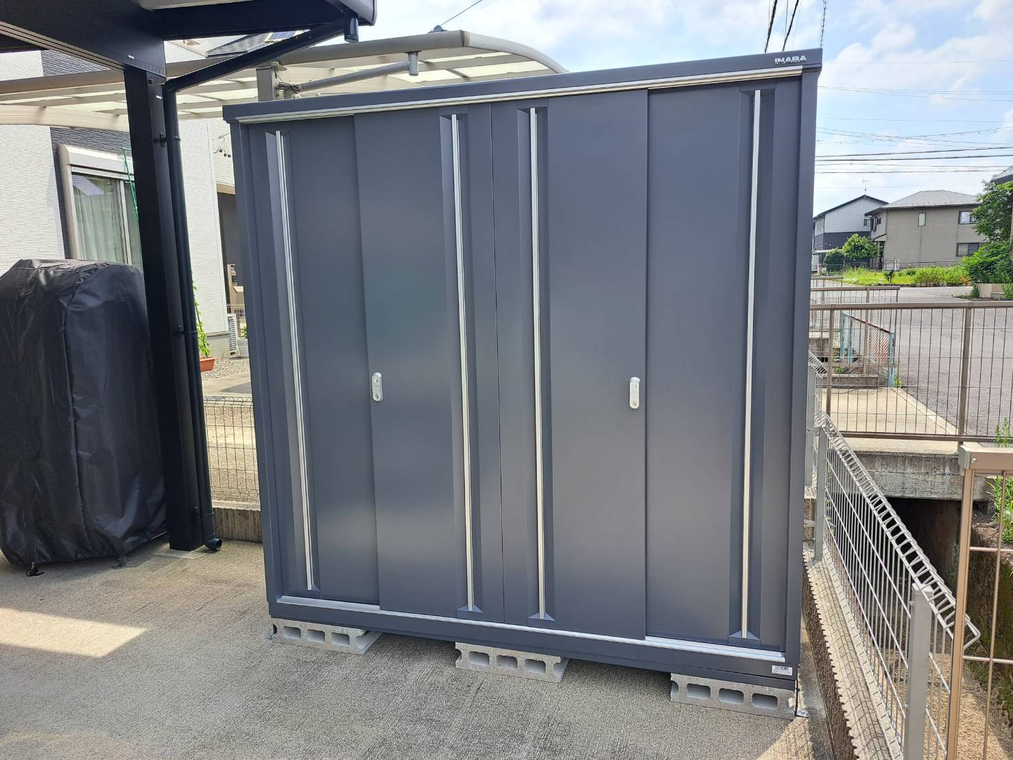 シンプリー イナバ物置 シンプリー 収納庫 MJX-219EPF 長もの収納