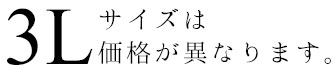 3Lサイズは価格が異なります