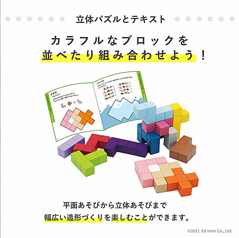 エド・インター（Ed・Inter） 知育玩具 立体パズル 木のおもちゃ