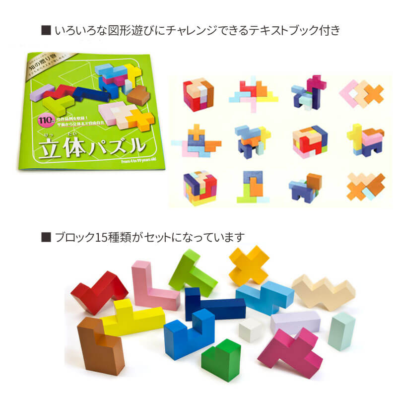 エド・インター（Ed・Inter） 知育玩具 立体パズル 木のおもちゃ