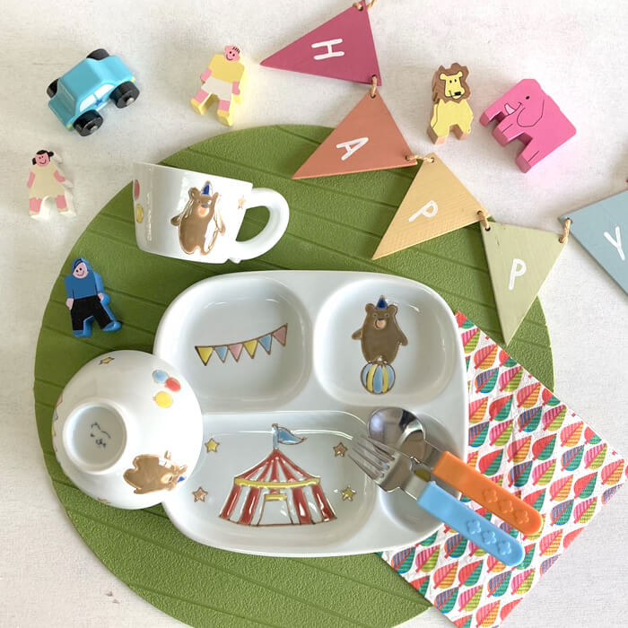 子供用 食器セット 食器 サーカス 陶磁器 子供 男の子 女の子 子供用 食器セット 食器 サーカス 陶磁器 子供 男の子 女の子