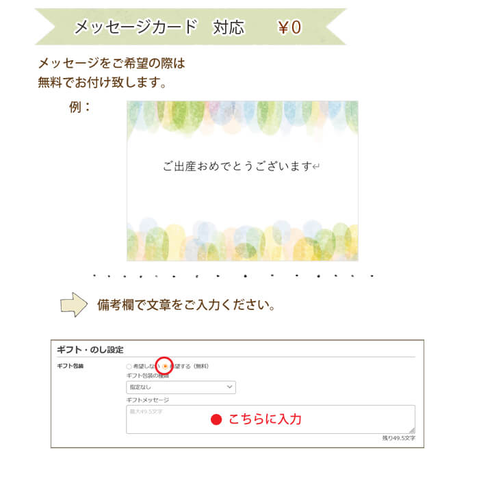 メッセージカード