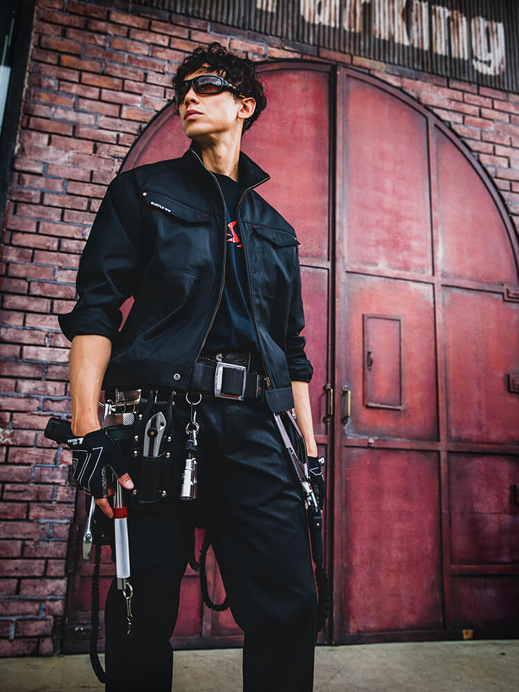 Liberta フード付きジャケットとパンツセット　120 BURTLE（バートル） 作業服 上下セット ジャケット 1201 M-3L