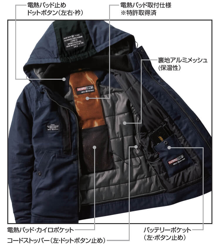 作業服 防寒ジャケット 8210 XXL 防寒 バートル BURTLE 綿 100％ 作業 
