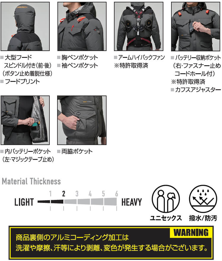 BURTLE（バートル） エアークラフト ACブルゾン 服単品 AC2101 S-XXL