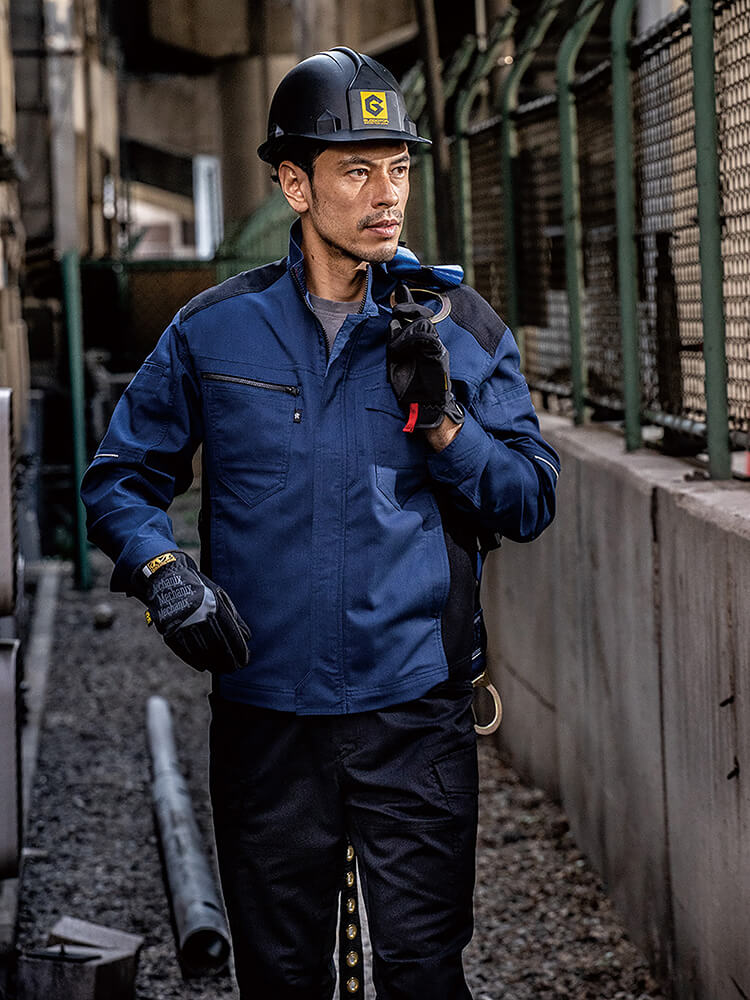 作業服 ストレッチ長袖ジャケット A-9071 SS-LL 春夏 コーコス CO-COS