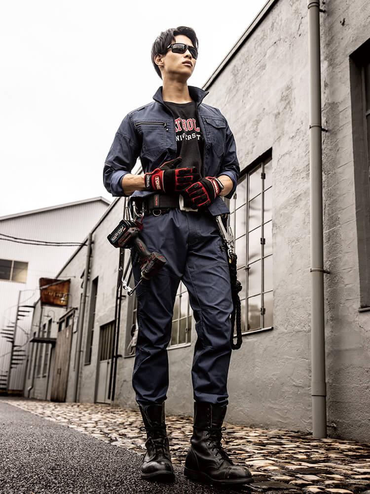 作業服 ストレッチ長袖ブルゾン AG-3081 3L 春夏 コーコス