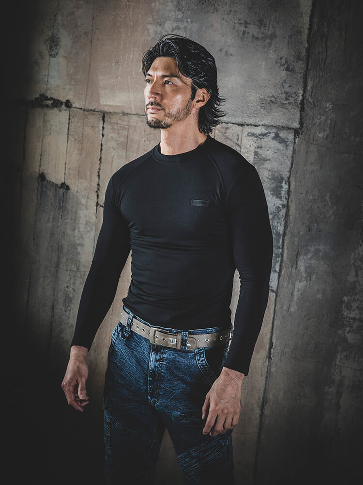 寅壱 作業服 長袖クルーネックTシャツ 7998-617 S-3L 秋冬 TORAICHI