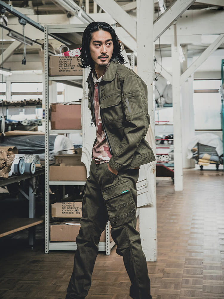 寅壱 作業服 上下セット ワークジャケット 9540-124 S-3L ＆ カーゴ