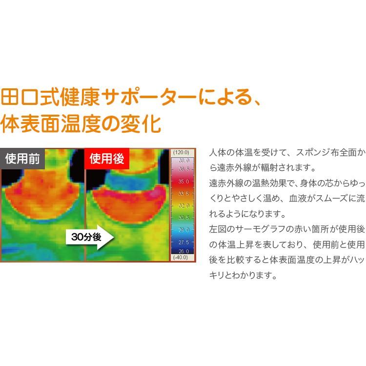 田口式健康サポーターによる、体表面温度の変化