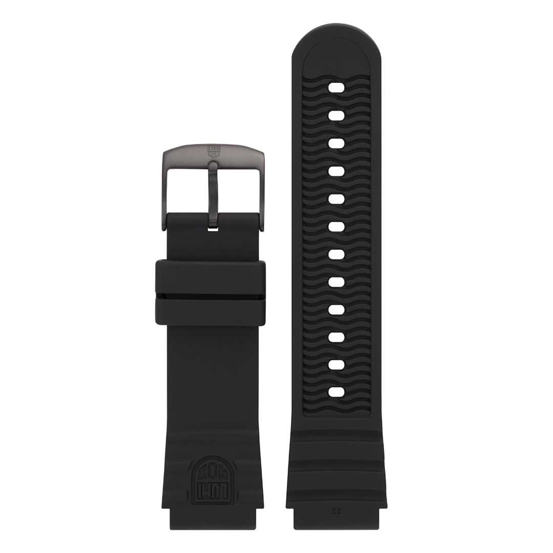 【即納】LUMINOX ルミノックス 0320シリーズ 腕時計用ストラップ 交換用ベルト 時計ベルト ラバー ブラック FPX.2201.20｜watch-index｜02