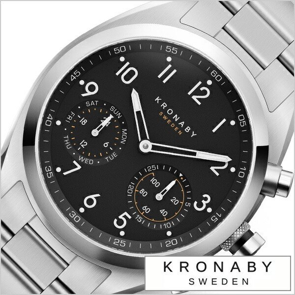 クロナビー 時計 KRONABY 腕時計 アペックス APEX メンズ ブラック A1000-3111