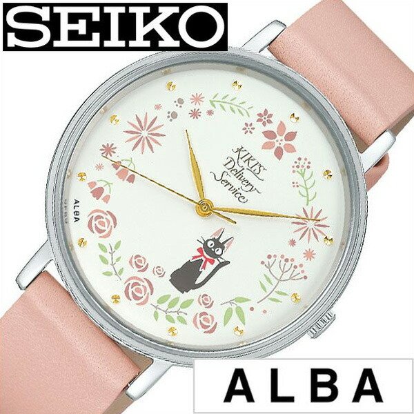 セイコー アルバ 腕時計 SEIKO ALBA 時計 レディース ホワイト ACCK419 正規品 ブランド ラウンド キャラクター ジブリ 記念 魔女の宅急便 魔女宅 ジジ キキ