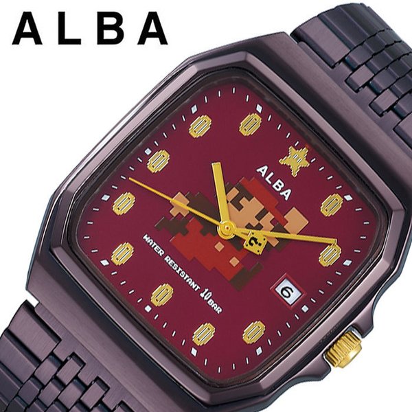 セイコー スーパーマリオ 限定コラボモデル アルバ 時計 SEIKO ALBA Super Mario 腕時計 メンズ レディース レッド ACCK420 人気 ブランド キャラクター