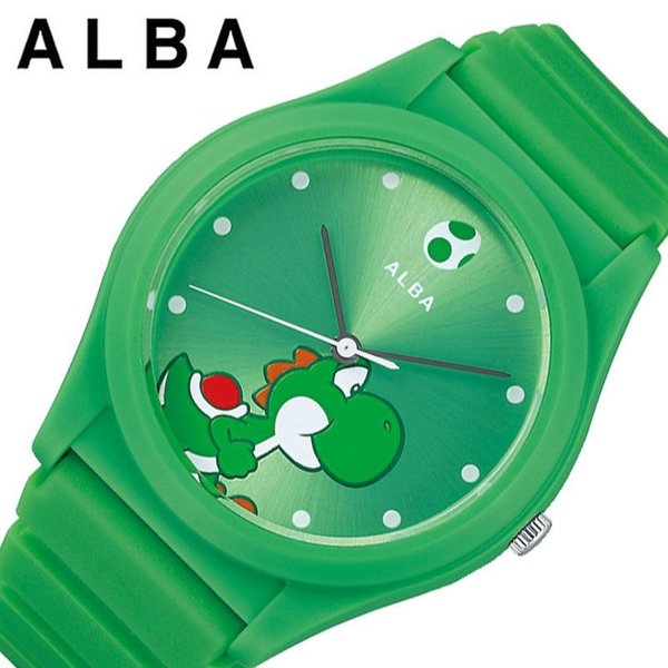 Yahoo! Yahoo!ショッピング(ヤフー ショッピング)セイコー アルバ スーパーマリオ コラボモデル 腕時計 SEIKO ALBA 時計 ユニセックス メンズ レディース グリーン ACCK431 人気 ブランド SUPER MARIO