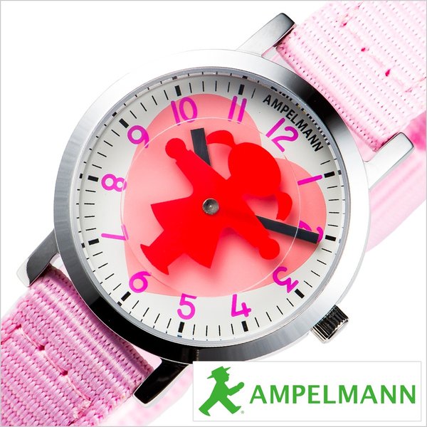 アンペルマン腕時計 AMPELMANN 腕時計 ユニセックス 男女兼用 男の子 女の子 キッズ 子供用 ピンク AFB-2040-22