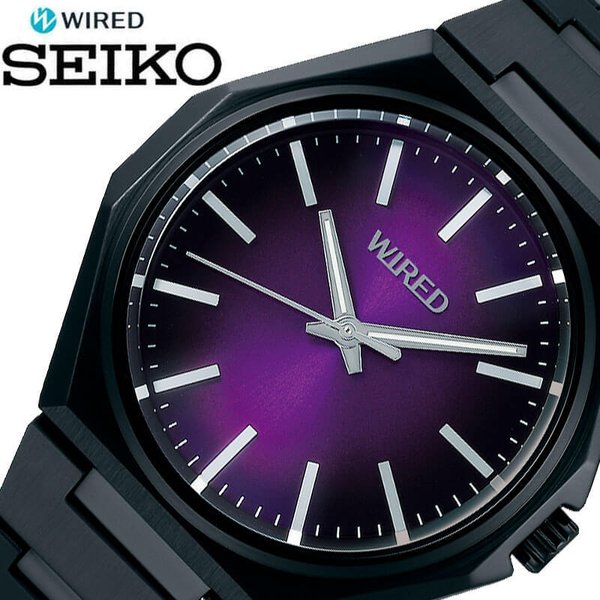 WIRED セイコー 腕時計 ワイアード SEIKO メンズ パープル ブラック 