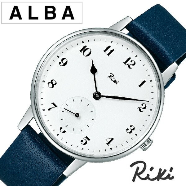 セイコー アルバ リキワタナベ 腕時計 SEIKO ALBA Riki Watanabe 時計 メンズ ホワイト AKPK430 渡辺力 リキ ラウンド 革 ブランド 人気 おしゃれ