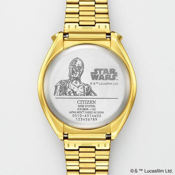 シチズン 腕時計 レコードレーベル ツノクロノ 特定店限定モデル スター・ウォーズモデル CITIZEN RECORD LABEL STAR WARS C-3PO AN3662-51W｜watch-lab｜04