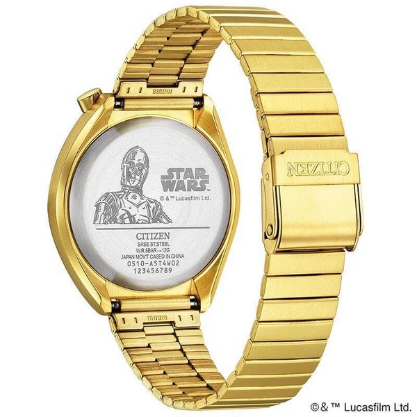 シチズン 腕時計 レコードレーベル ツノクロノ 特定店限定モデル スター・ウォーズモデル CITIZEN RECORD LABEL STAR WARS C-3PO AN3662-51W｜watch-lab｜05