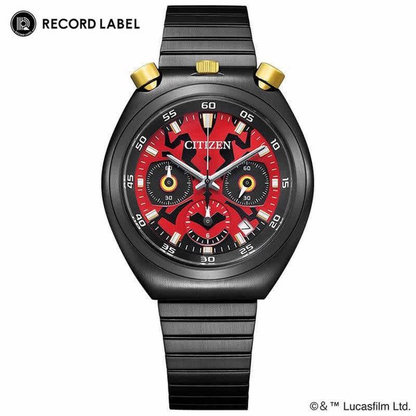 シチズン 腕時計 レコードレーベル ツノクロノ 特定店限定モデル スター・ウォーズモデル CITIZEN RECORD LABEL STAR WARS DARTH MAUL AN3668-55W