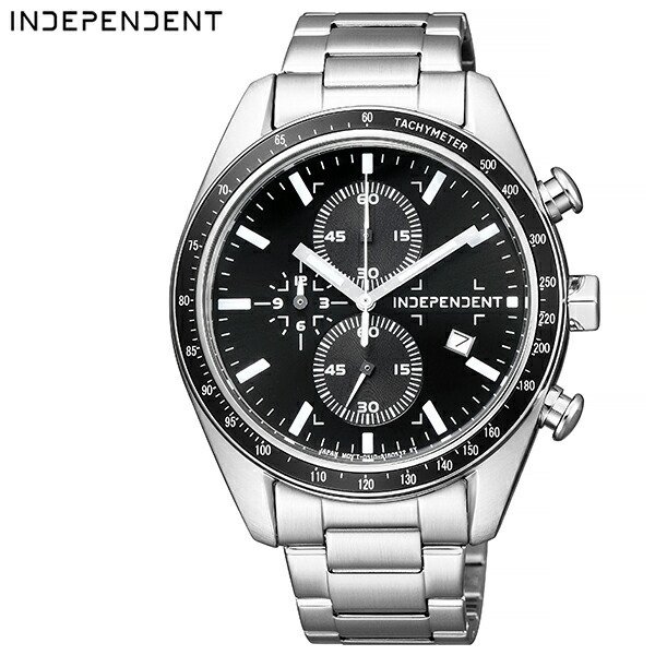 シチズン インディペンデント タイムレスライン 時計 CITIZEN INDEPENDENT Timeless Line 腕時計 メンズ ブラック BA7-115-51 正規品 クロノグラフ シンプル