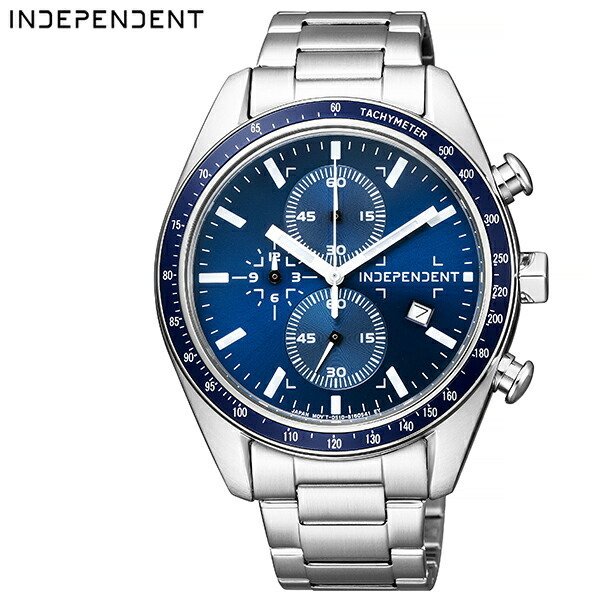 シチズン インディペンデント タイムレスライン 時計 CITIZEN INDEPENDENT Timeless Line 腕時計 メンズ ブルー BA7-115-71 正規品 クロノグラフ シンプル