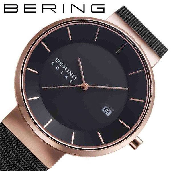 ベーリング 腕時計 スカンジナヴィアンソーラー BERING 時計 Scandinavian Solar メンズ ブラック 14639-166 人気 おすすめ 正規品 大人 おしゃれ