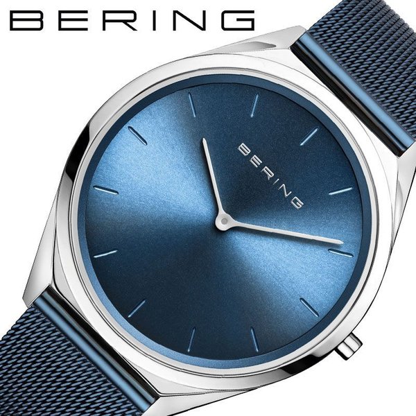 ベーリング 腕時計 ウルトラスリム BERING 時計 Ultra Slim ユニセックス メンズ レディース ブルー 17039-307 人気 おすすめ 正規品 大人 おしゃれ