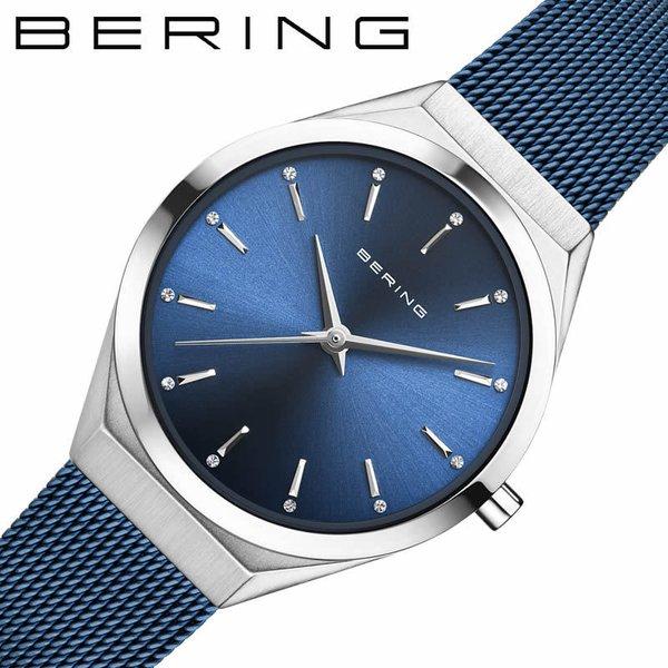 ベーリング 腕時計 ウルトラスリム BERING Ultra Slim 北欧 シンプル レディース ネイビー 時計 BER-18729-307 人気 おすすめ おしゃれ 流行り アナログ｜watch-lab