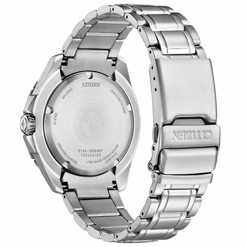 シチズン 腕時計 プロマスター CITIZEN PROMASTER メンズ グリーン シルバー 時計 ソーラー クォーツ MARINE シリーズ エコ・ドライブ ダイバー200m BN0199-53X｜watch-lab｜04