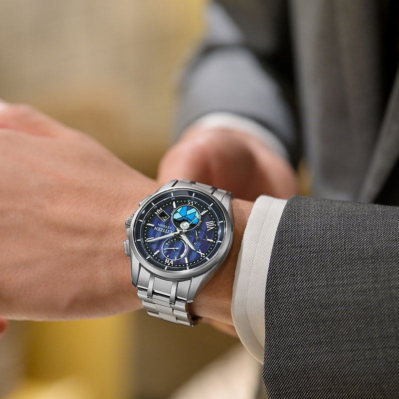 シチズン 腕時計 CITIZEN 時計 アテッサ ATTESA メンズ ブルー 電波