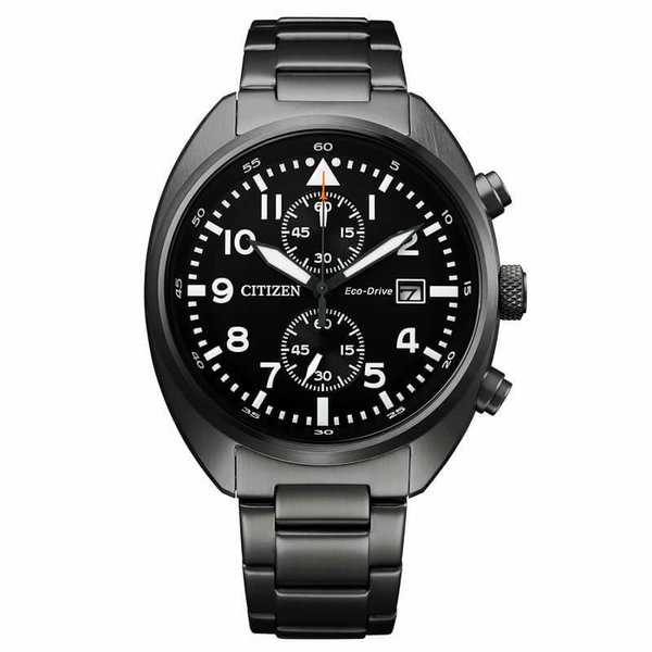 シチズン 腕時計 レコードレーベル スタンダードスタイルプラス CITIZEN RECORD LABEL Standard Style + メンズ ブラック 時計 CA7047-86E｜watch-lab｜02