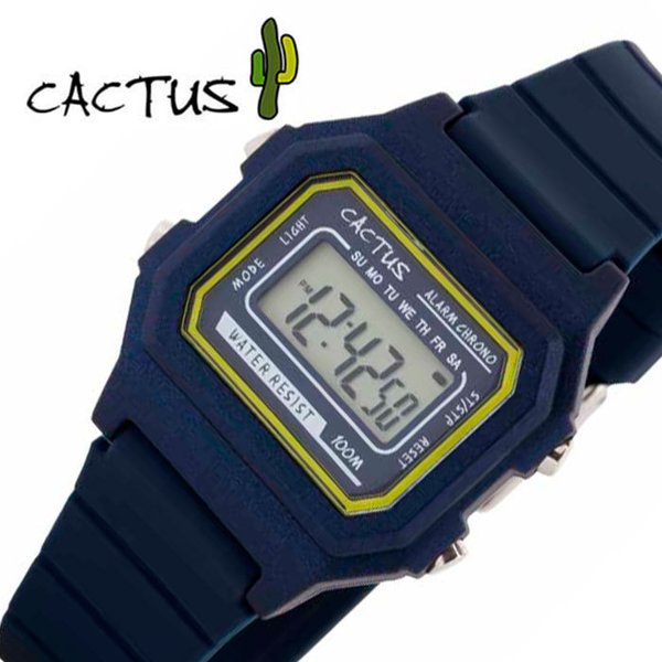 カクタス キッズ 子供用 腕時計 CACTUS 時計 CAC-109-M03 人気 ブランド 防水 おすすめ デジタル シリコン ベルト 軽い アウトドア おしゃれ 男の子