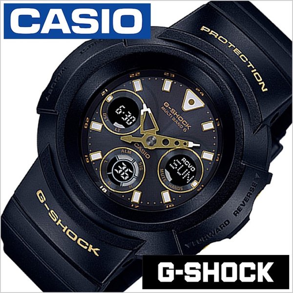 カシオ Gショック 時計 CASIO G-SHOCK 腕時計 カシオ時計 ジーショック ブラックアンドゴールド Black&Gold Series メンズ ブラック AWG-M510SBG-1AJF