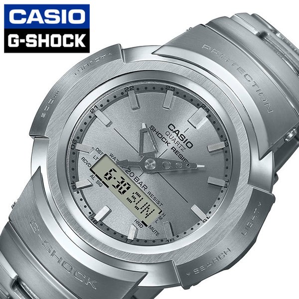 CASIO 腕時計 カシオ 時計 ジーショック G-Shock メンズ/シルバー AWM-500D-1A8JF [アナデジ タフソーラー 電波時計 デジタル 液晶 防水 復刻限定]