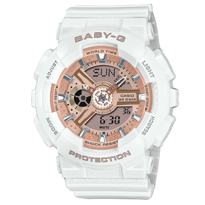 カシオ 腕時計 ベビージー CASIO Baby-G レディース ピンク系 ホワイト 時計 BA-110X-7A1JF 中学生 高校生 学生 人気 おすすめ ブランド｜watch-lab｜02
