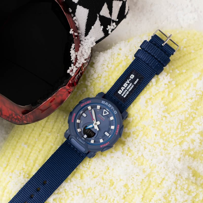 カシオ 腕時計 ベビージー アウトドアファッション CASIO BABY-G レディース ブルー ネイビー 時計 アナデジ シンプル BGA-310C-2AJF 人気 おすすめ おしゃれ｜watch-lab｜05