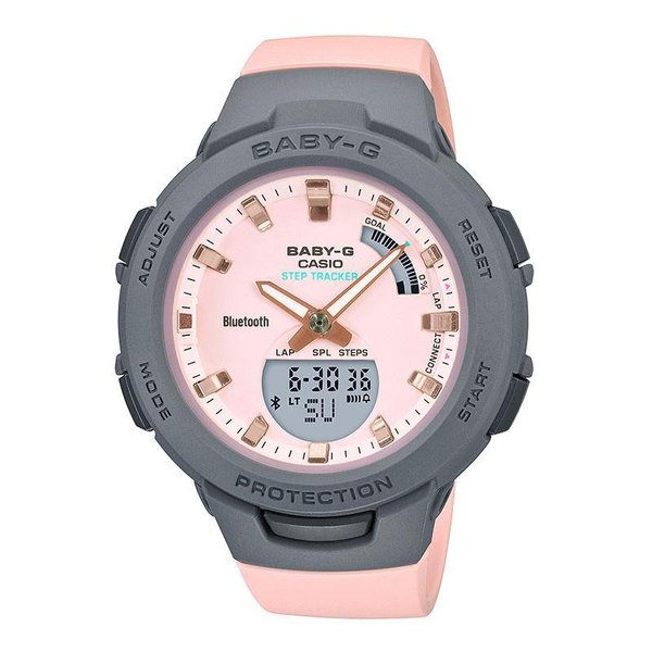 カシオ ベビージー ベビーG ジー・スクワッド 腕時計 CASIO BABY-G G-SQUAD 時計 レディース 防水 ピンク  BSA-B100MC-4AJF おすすめ トレイルラン