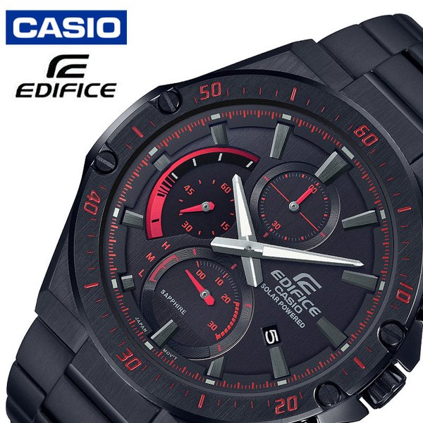 カシオ エディフィス ソーラー 時計 CASIO EDIFICE 腕時計 メンズ ブラック EFS-S560YDC-1AJF 人気 ブランド おすすめ かっこいい おしゃれ クール