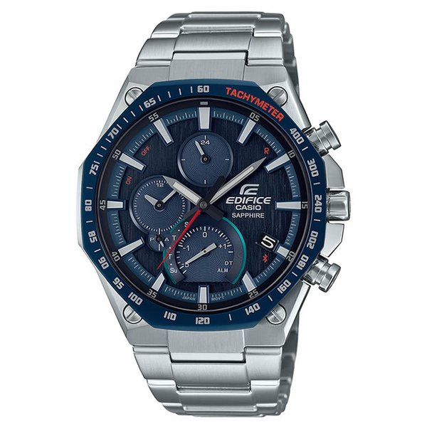 カシオ スマートウォッチ エディフィス スマートフォンリンク ソーラー 時計 CASIO EDIFICE 腕時計 メンズ ダークネイビー EQB-1100XYDB-2AJFの画像
