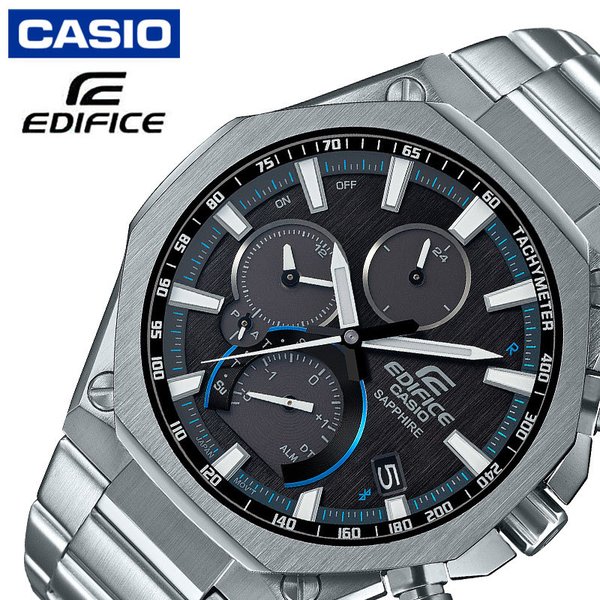 カシオ エディフィス ソーラー 時計 CASIO EDIFICE 腕時計 メンズ ブラック EQB-1100YD-1AJF 人気 ブランド おすすめ おしゃれ かっこいい メタル