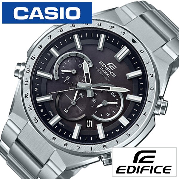 カシオ エディフィス ソーラー 電波 時計 CASIO EDIFICE 腕時計 メンズ ブラック EQW-T660D-1AJF ブランド クロノ クロノグラフ フラットベゼル