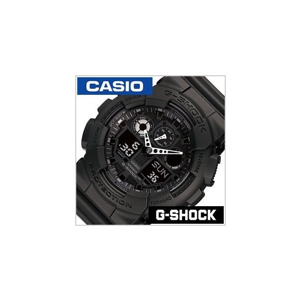 カシオ Gショック 腕時計 CASIO G-SHOCK 時計 メンズ ブラック GA-100-1A1JF