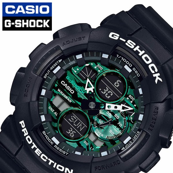 Yahoo! Yahoo!ショッピング(ヤフー ショッピング)カシオ 腕時計 Gショック CASIO G-SHOCK Black and Green メンズ ダークグリーン ブラック 時計 GA-140MG-1AJF [ 正規品 新作 人気 防水 かっこいい