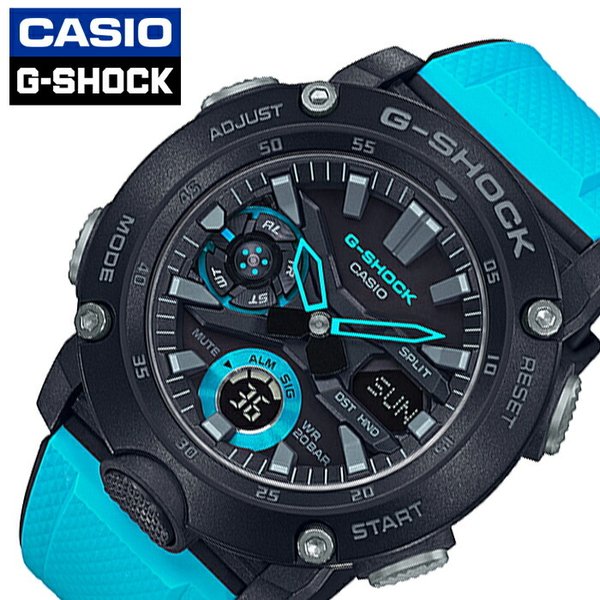 G-SHOCK Gショック 腕時計 CASIO カシオ 時計 メンズ ブラック GA-2000-1A2JF 防水 アナデジ Gショック アラーム カレンダー ワールドタイム カーボン