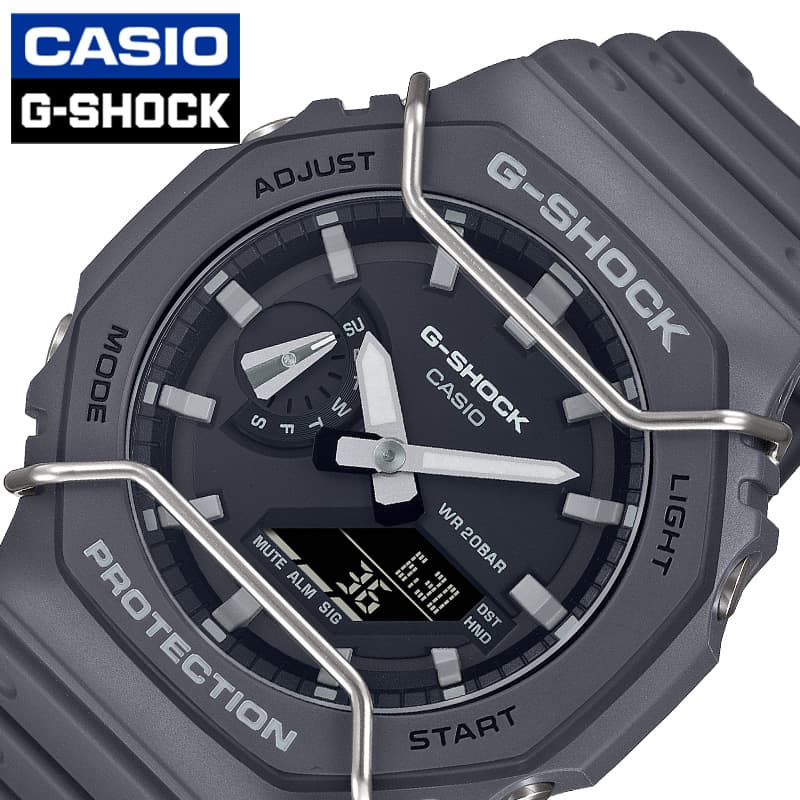 カシオ 腕時計 Gショック ワントーンカラーモデル CASIO G-SHOCK Tone on tone メンズ ブラック ダークグレー 時計 シンプル 8角形 GA-2100PTS-8AJF 人気