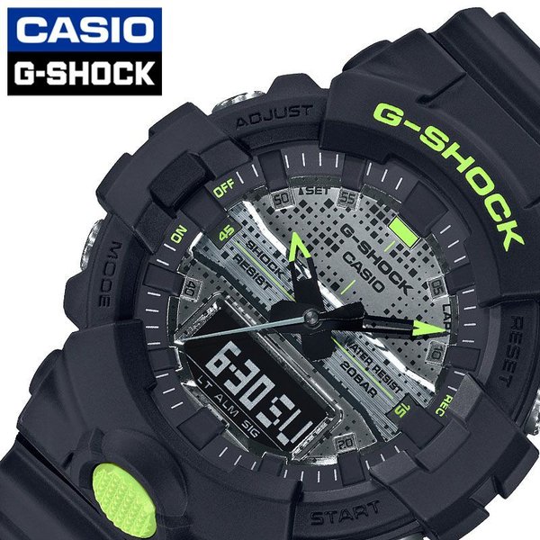 カシオ Gショック Gショック 腕時計 CASIO G-SHOCK 時計 メンズ 防水 ブラック GA-800DC-1AJF おすすめ 人気 おしゃれ かっこいい イエロー｜watch-lab